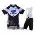 2011 Women Subaru Cycling Jersey and Bib Shorts Kit Black Bl