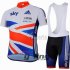 2013 Sky Cycling Jersey and Bib Shorts Kit White Orange