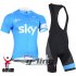 2015 Sky Cycling Jersey and Bib Shorts Kit Sky Blue White