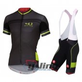 2016 Castelli Cycling Jersey and Bib Shorts Kit Black Green