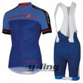 2016 Castelli Cycling Jersey and Bib Shorts Kit Blue