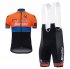 2017 De rose Santini Cycling Jersey and Bib Shorts Kit black orange