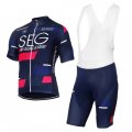 2017 SEG Cycling Jersey and Bib Shorts Kit black
