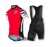 2016 Assos Cycling Jersey and Bib Shorts Kit Black Red