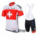 2017 IAM Cycling Jersey and Bib Shorts Kit Red White