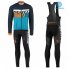 2016 Scott Long Sleeve Cycling Jersey and Bib Pants Kit Black Blue