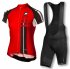 2016 Women Assos Cycling Jersey and Bib Shorts Kit Black Red