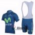 2013 Movistar Team Cycling Jersey and Bib Shorts Kit Blue