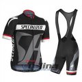 2014 Specialized Cycling Jersey and Bib Shorts Kit Black Gra