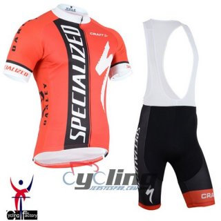 2015 Specialized Cycling Jersey and Bib Shorts Kit Orange B