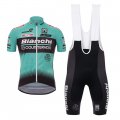 2017 Bianchi Countervail Cycling Jersey and Bib Shorts Kit green