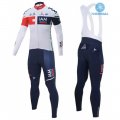 2016 IAM Long Sleeve Cycling Jersey and Bib Pants Kit White