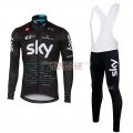 Sky Cycling Jersey and Kit Long Sleeve 2017 black blue