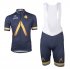 2017 Aqua bluee Sport Cycling Jersey and Bib Shorts Kit black