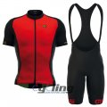 2016 ALE Cycling Jersey and Bib Shorts Kit Red Black
