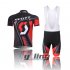 2012 Scott Cycling Jersey and Bib Shorts Kit Black Red