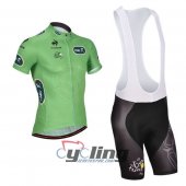 2014 Tour De France Cycling Jersey and Bib Shorts Kit Green