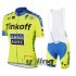 2016 SaxoBank Cycling Jersey and Bib Shorts Kit Yellow Blue