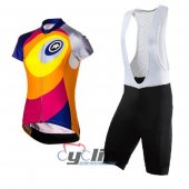 2016 Women Assos Cycling Jersey and Bib Shorts Kit Yellow Re