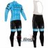 2016 Cannondale Garmin Long Sleeve Cycling Jersey and Bib Pants Kit Blue Black