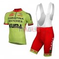 Christina Watches Onfone Cycling Jersey Kit Short Sleeve 2014 green