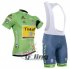 2016 Tinkoff Cycling Jersey and Bib Shorts Kit Green Black