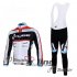 2012 Cube Long Sleeve Cycling Jersey and Bib Pants Kits White Black