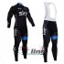 2015 Sky Long Sleeve Cycling Jersey and Bib Pants Kits Black