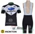 2011 Women Subaru Cycling Jersey and Bib Shorts Kit Black Wh