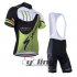 2014 Specialized Cycling Jersey and Bib Shorts Kit Green Bla