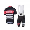 2017 Morvelo Cycling Jersey and Bib Shorts Kit black