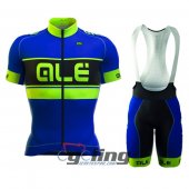 2016 ALE Cycling Jersey and Bib Shorts Kit Blue Yellow