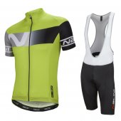 2016 Nalini Cycling Jersey and Bib Shorts Kit Green Black