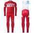 2016 Scott Long Sleeve Cycling Jersey and Bib Pants Kit Red White