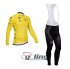 2014 Tour De France Long Sleeve Cycling Jersey and Bib Pants Kit
