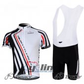 2012 Nalini Cycling Jersey and Bib Shorts Kit White Black