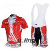2012 Nalini Cycling Jersey and Bib Shorts Kit White Red