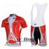 2012 Nalini Cycling Jersey and Bib Shorts Kit White Red
