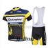 2015 Bianchi Cycling Jersey and Bib Shorts Kit Black Yellow