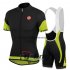 2015 Castelli Cycling Jersey and Bib Shorts Kit Black Green