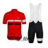 2015 Rapha Cycling Jersey and Bib Shorts Kit Black Red