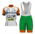 2017 Bahrain Valvole Cycling Jersey and Bib Shorts Kit white