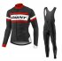 2017 Giant Long Sleeve Cycling Jersey and Bib Pants Kit red black