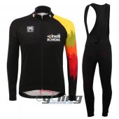 2016 Cinelli Long Sleeve Cycling Jersey and Bib Pants Kit Black Yellow