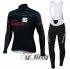 2016 Sportful Long Sleeve Cycling Jersey and Bib Pants Kit Blue Black