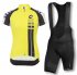 2016 Women Assos Cycling Jersey and Bib Shorts Kit Black Yellow