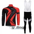 2012 Giant Long Sleeve Cycling Jersey and Bib Pants Kits Red