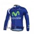 2012 Movistar Team Long Sleeve Cycling Jersey and Bib Pants Kits