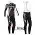 2013 Cannondale Garmin Long Sleeve Cycling Jersey and Bib Pants Kits Black White