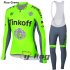 2016 SaxoBank Long Sleeve Cycling Jersey and Bib Pants Kits Gree